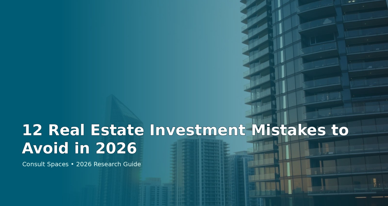 12 Real Estate Investment Mistakes to Avoid in 2026